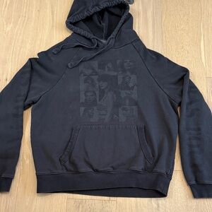 Taylor Swift ERAS TOUR US dark gray Graphic Hoodie and white shirt Small